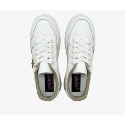 Creme Ladies Sneakers Lace-up Shoes