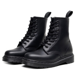 Dr 1460 Unisex Martin Boots Genuine Leather Men and women Ankle Boots All Black Fashion Boots 35-47